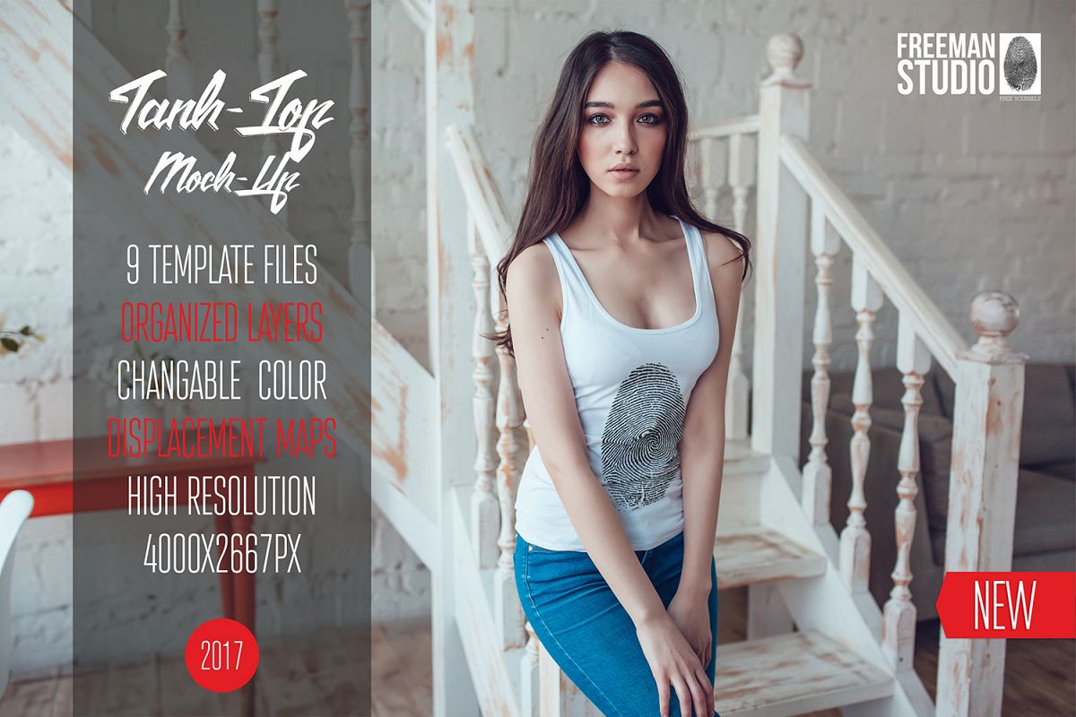 Tank-Top Mock-Up Vol.1 2017 example image 1