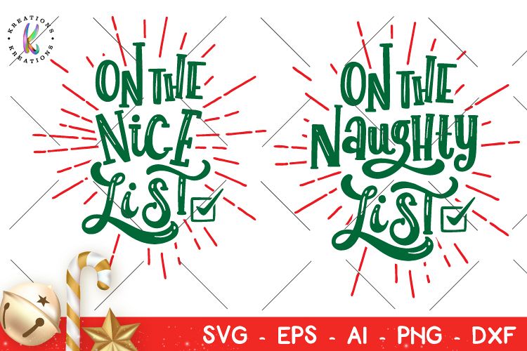 Download Christmas svg On the naughty list svg On the nice list svg ...