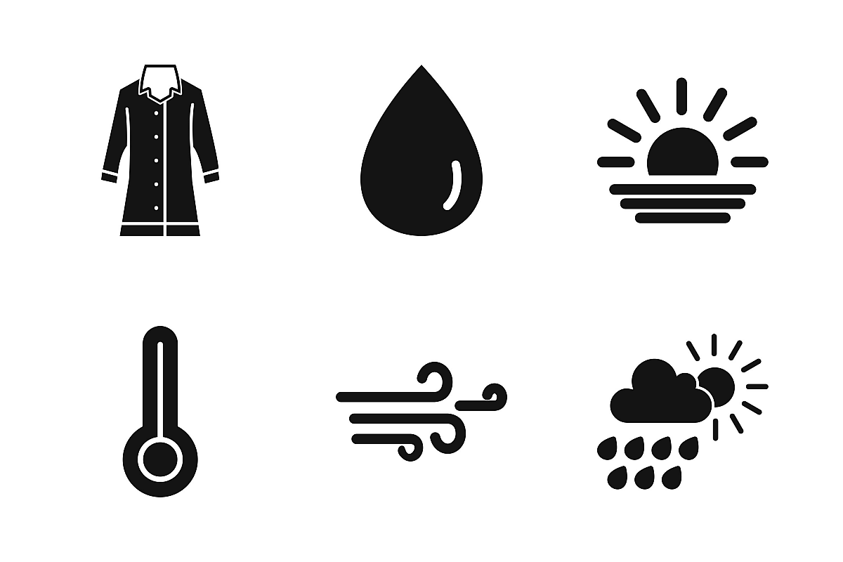 Set Of Weather And Season Icons example image 1