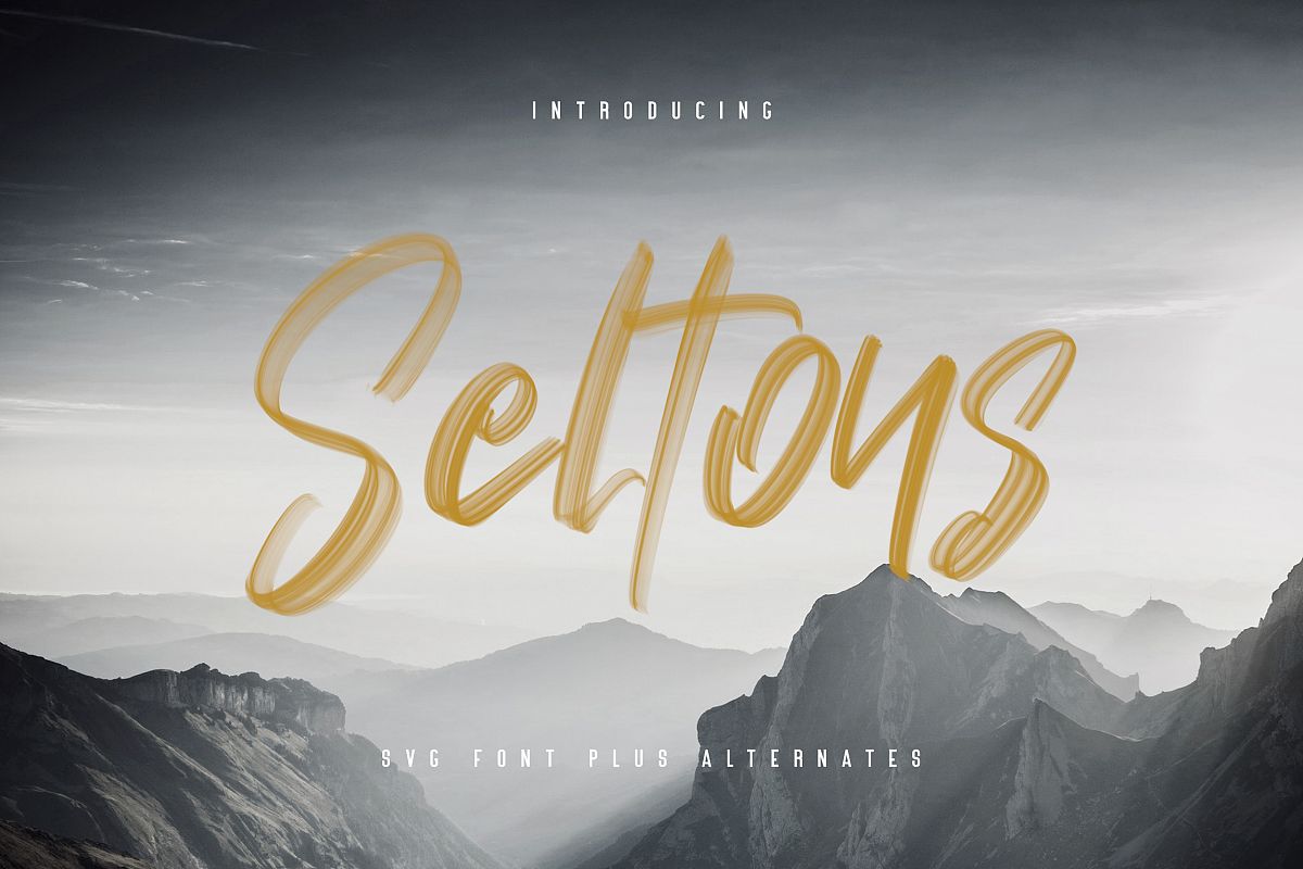 Seltons - SVG Font example image 1