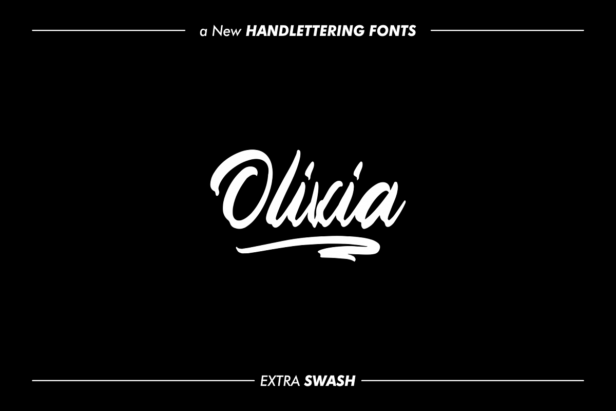 OLIVIA Handlettering Fonts example image 1