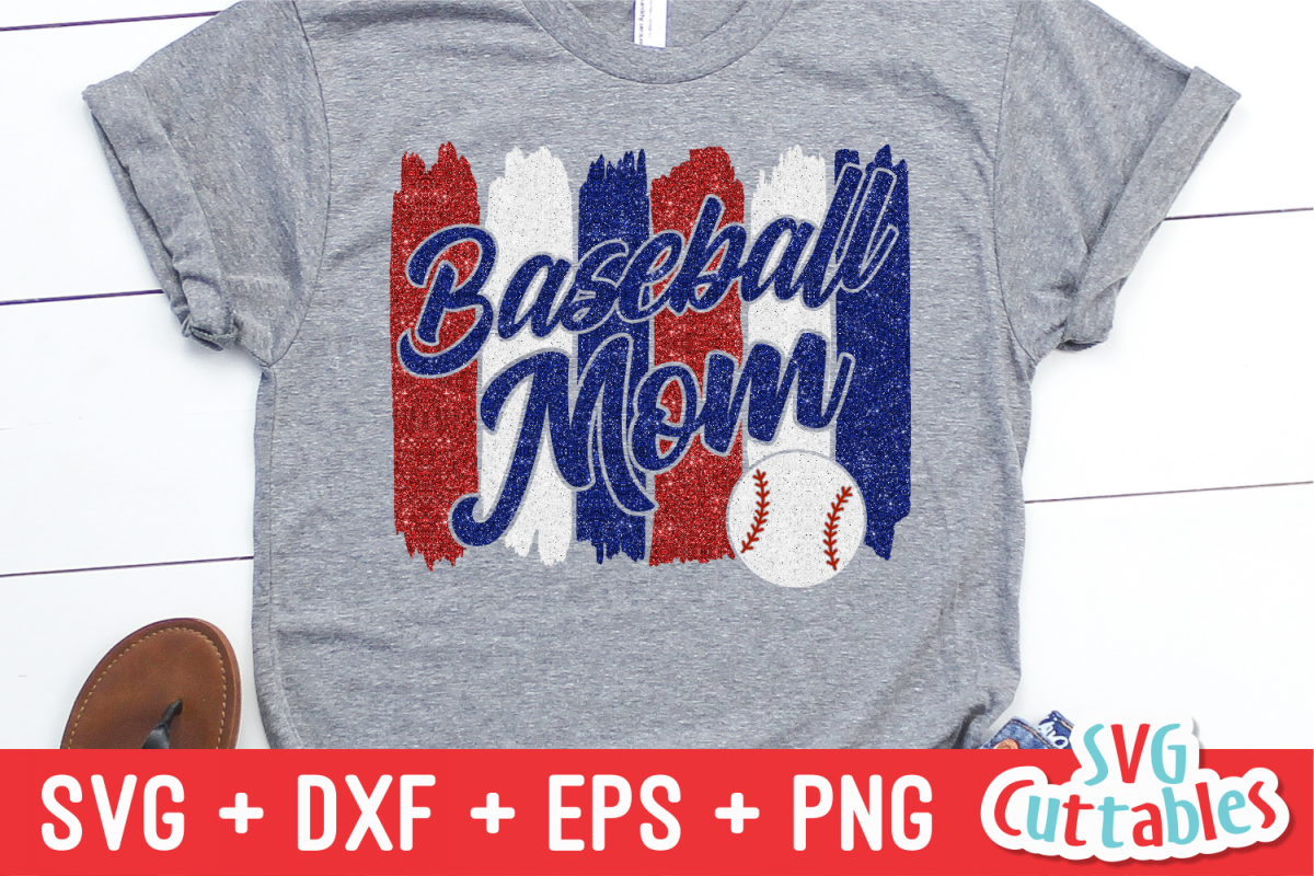 Baseball Mom | SVG Cut File example image 1