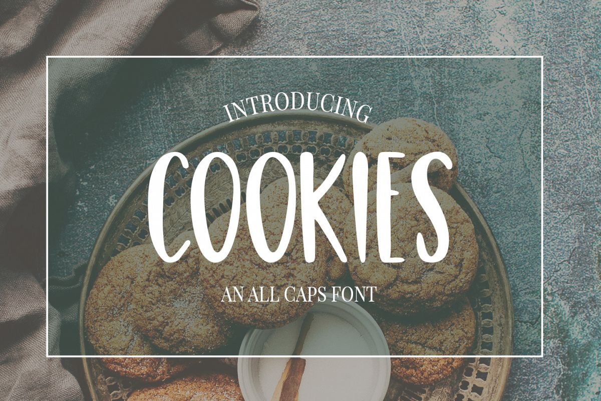 Cute, Casual, Handwritten font COOKIES (37940) | Regular ...