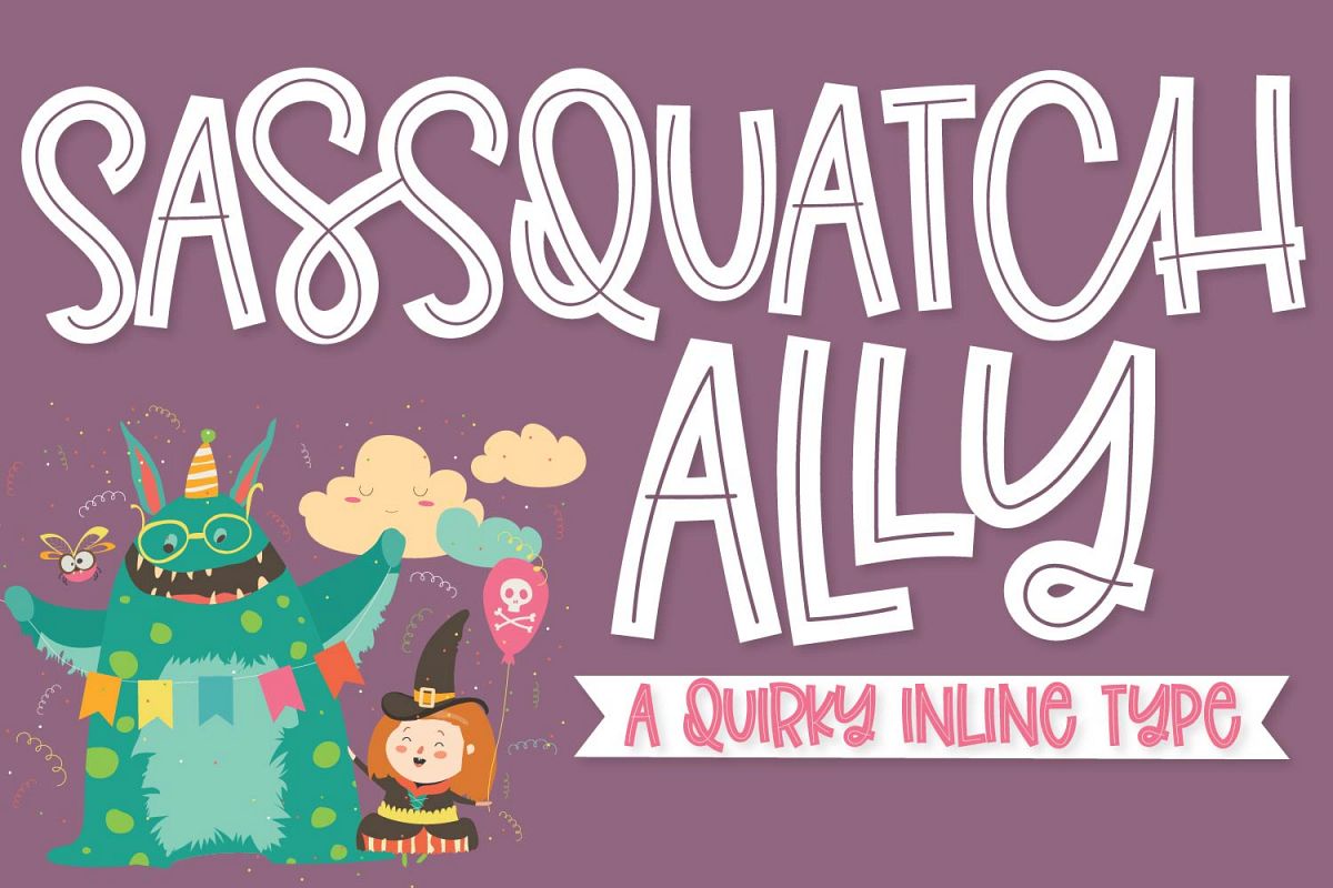 Sassquatch Ally - A Quirky Inline Type example image 1