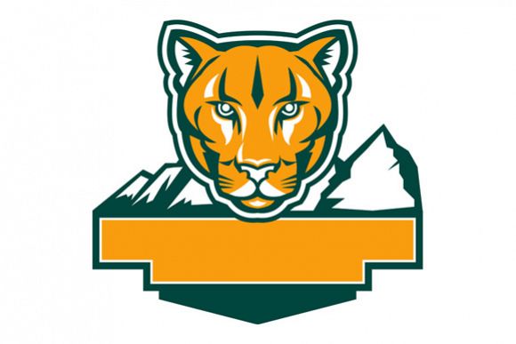 Cougar Mountain Lion Head Retro example image 1