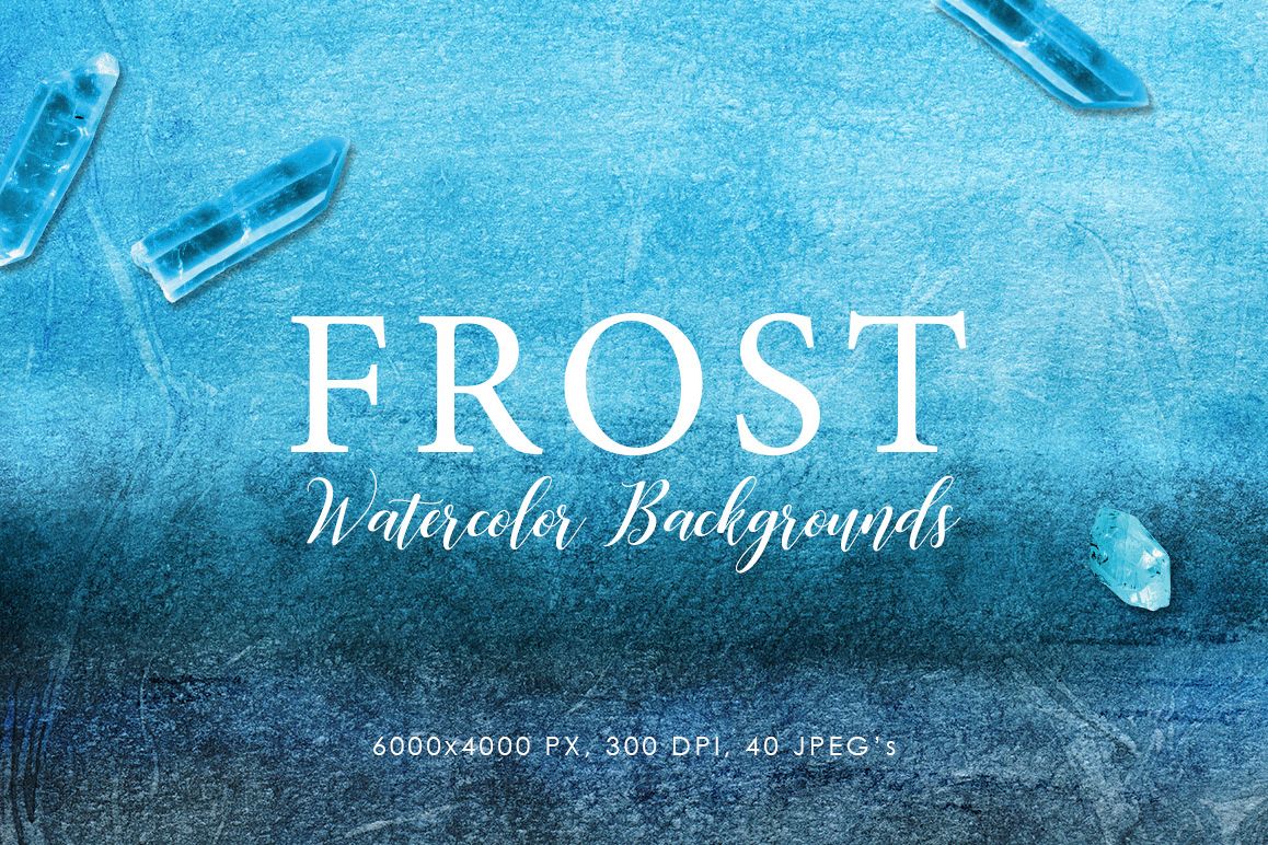 Frost Watercolor Backgrounds example image 1