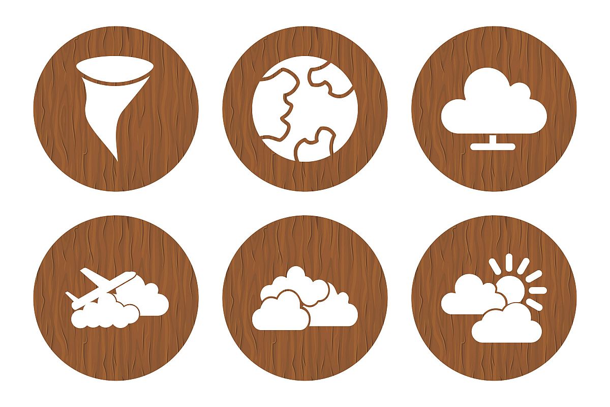 Set Of Weather And Season Icons example image 1