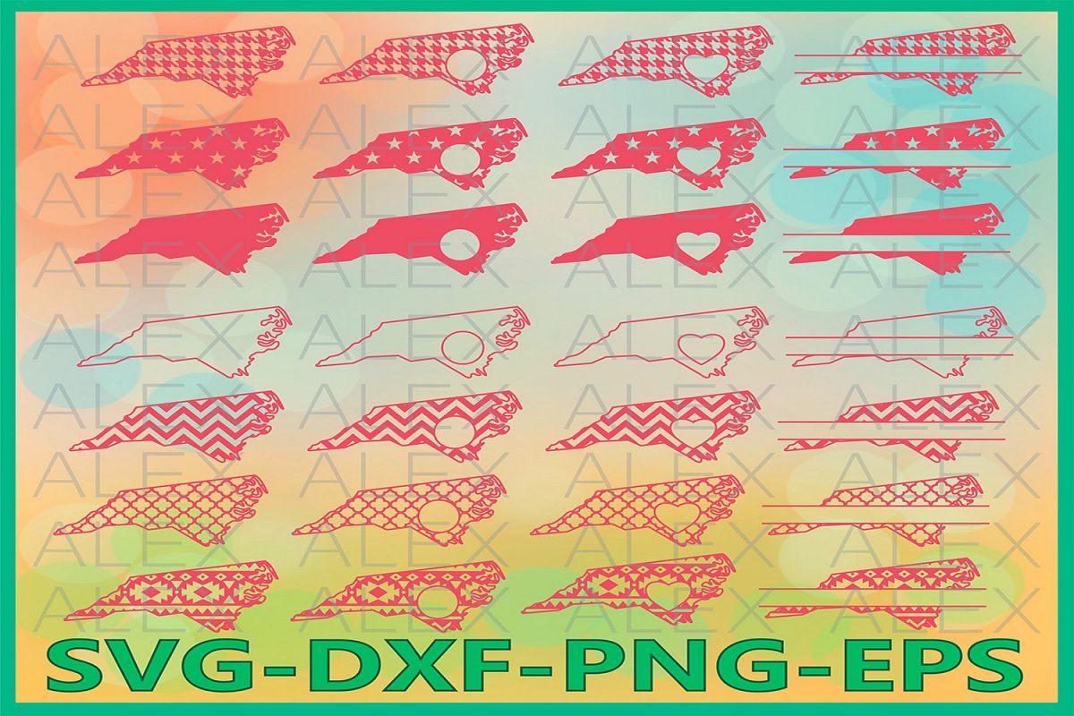 North Carolina State SVG, North Carolina Svg Files example image 1