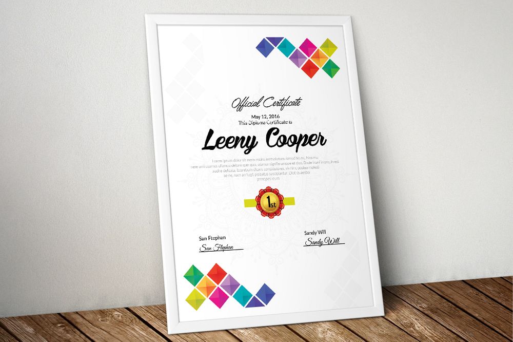Company Certificate Template example image 1