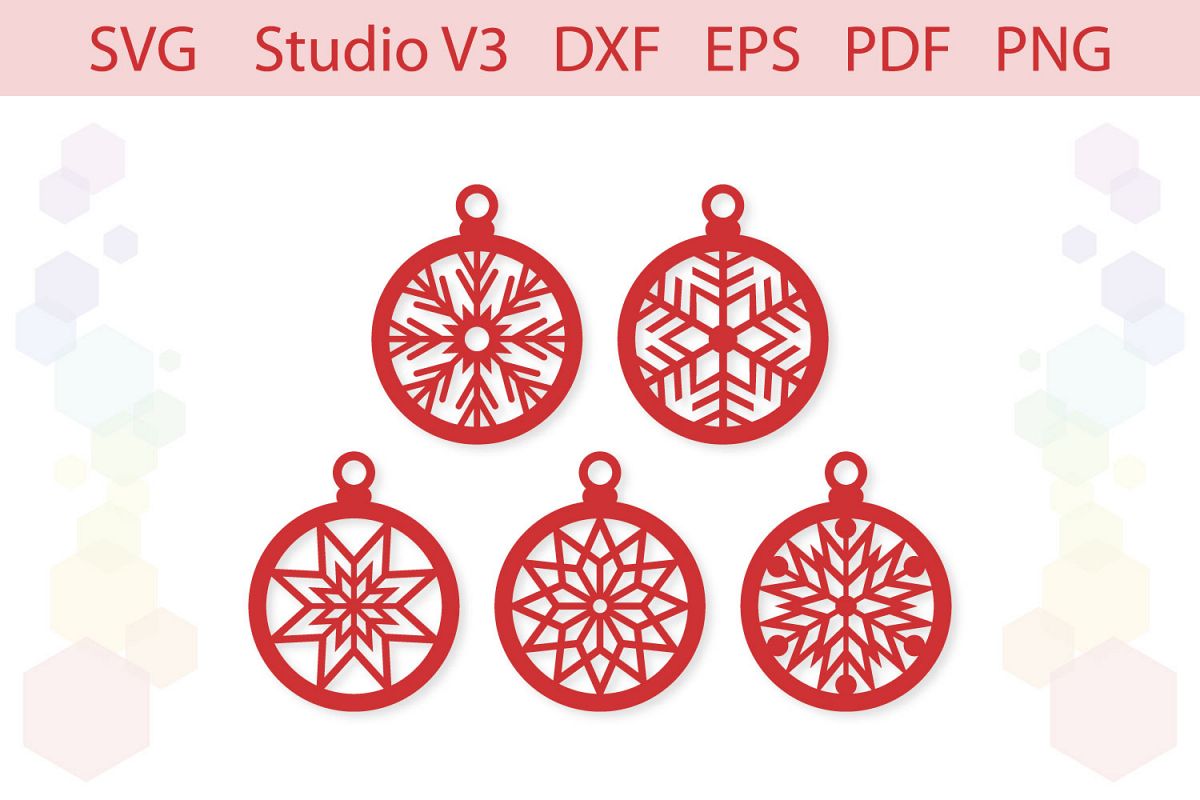 Christmas Ornaments Christmas gift tags cut file example image 1