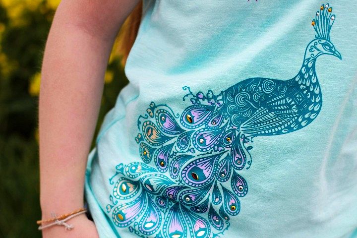 Peacock + Feather SVG DXF PNG Cutting Files example image 1