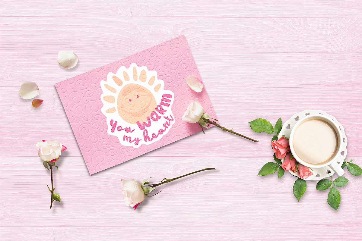 Valentine Card Mock-up #3 example image 1