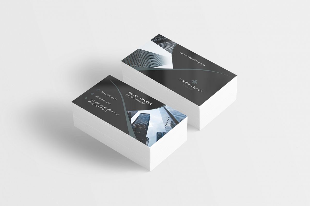 Corporate business card example image 1