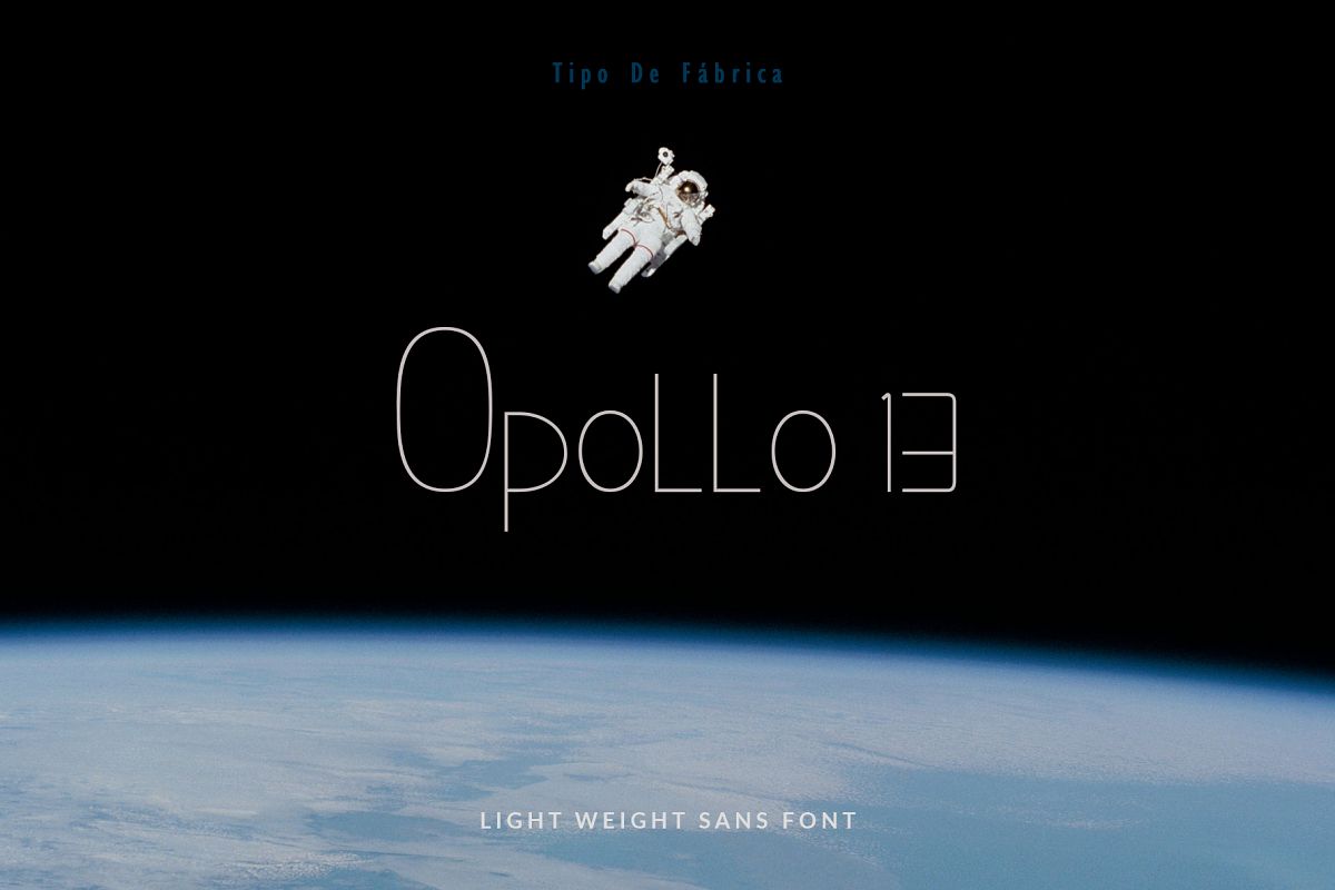 Opollo 13 font example image 1