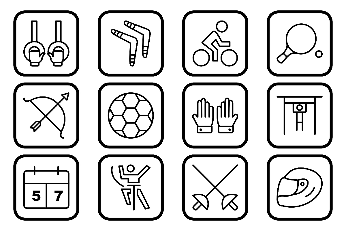 Set Of Sports And Game Icons example image 1