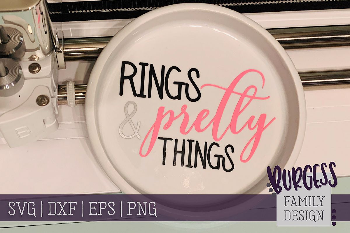 Rings & Pretty Things | SVG DXF EPS PNG example image 1