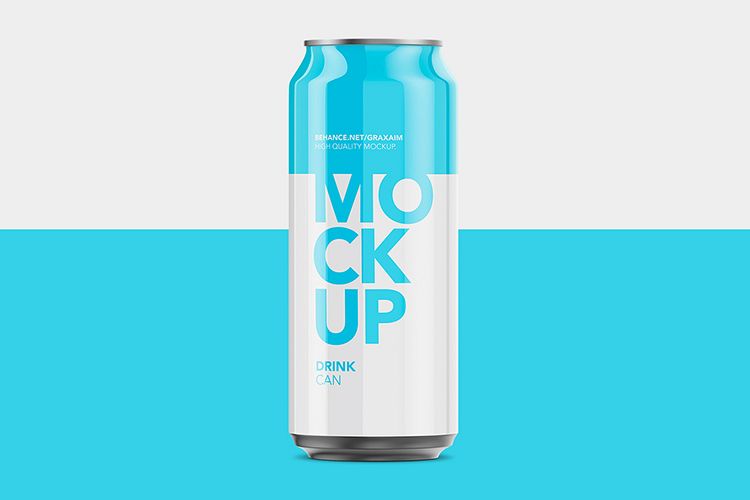 Download 17 Can Aluminum Mockup Mockupfreefile