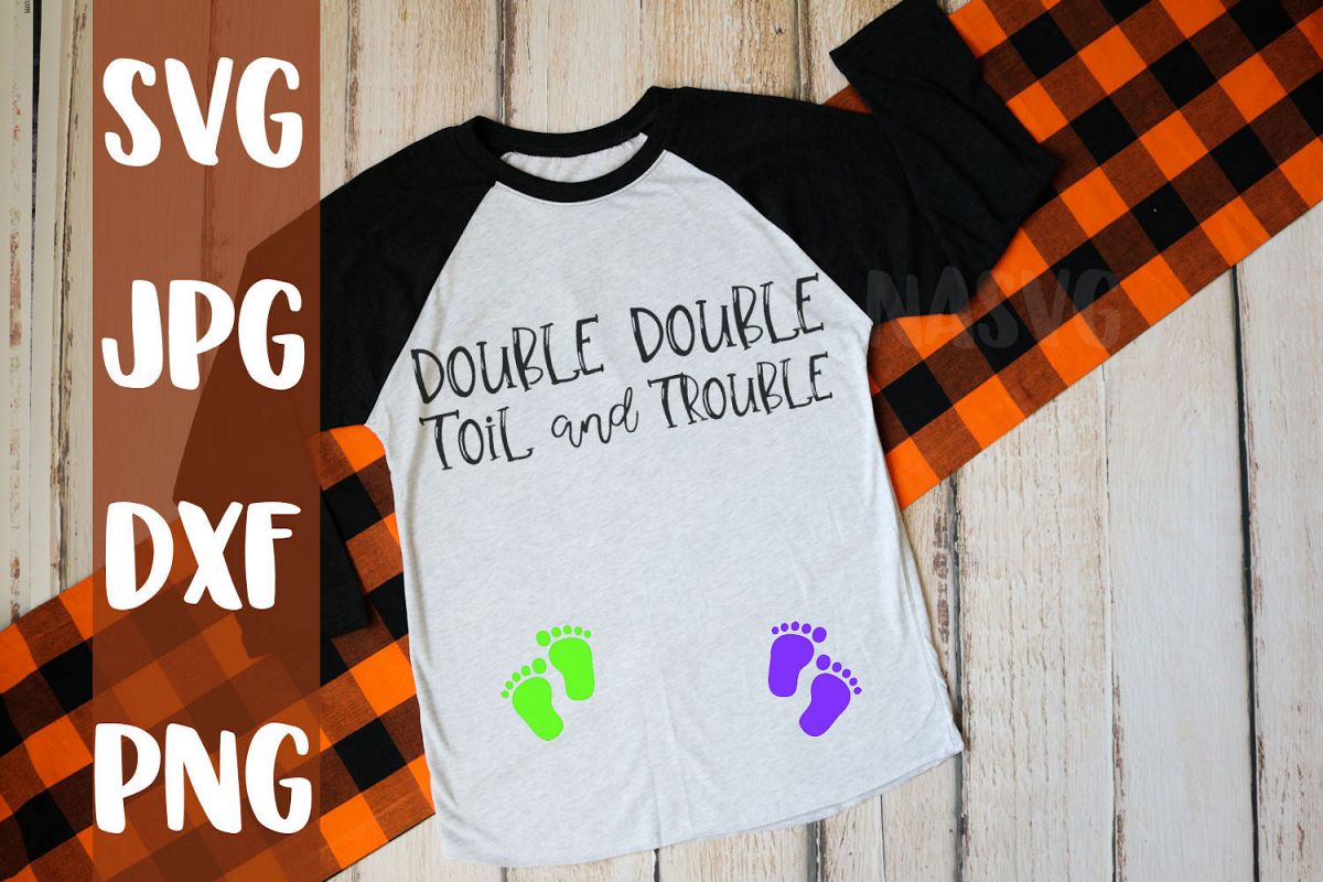 Download Double Double toil and trouble, maternity, Halloween, svg