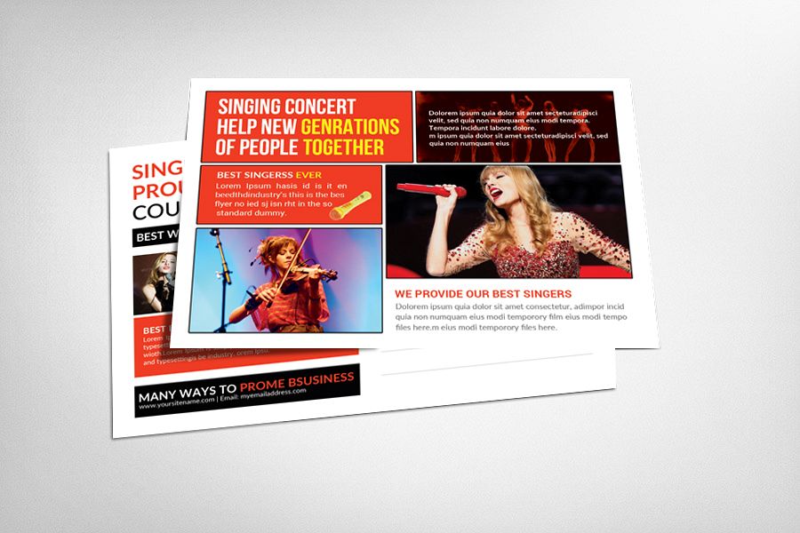 Singing Concert Postcard example image 1