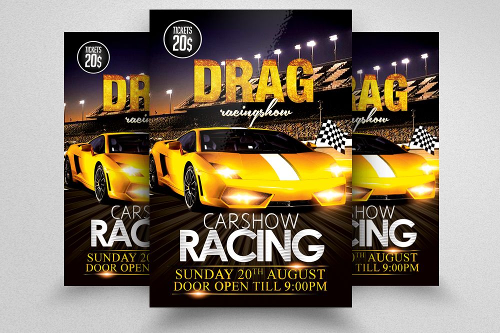 Car Racing Flyer Template example image 1