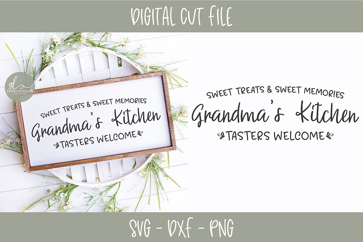 Grandma's Kitchen - SVG Cut File (258511) | SVGs | Design ...