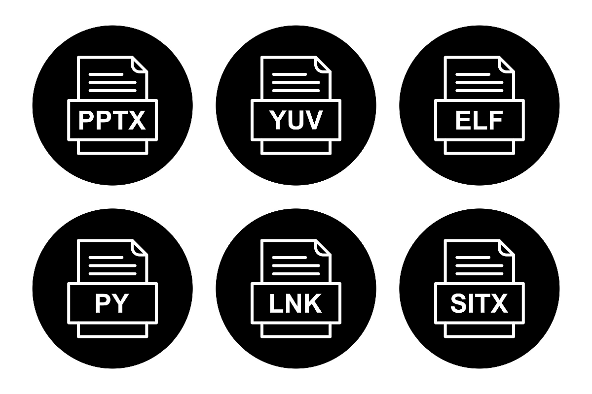 Set Of File Formats Icons example image 1