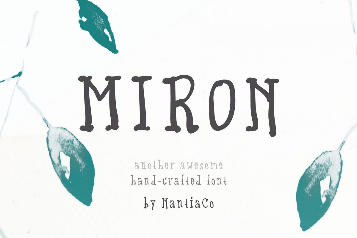 Miron Font Another Awesome Hand-Crafted Font example image 1