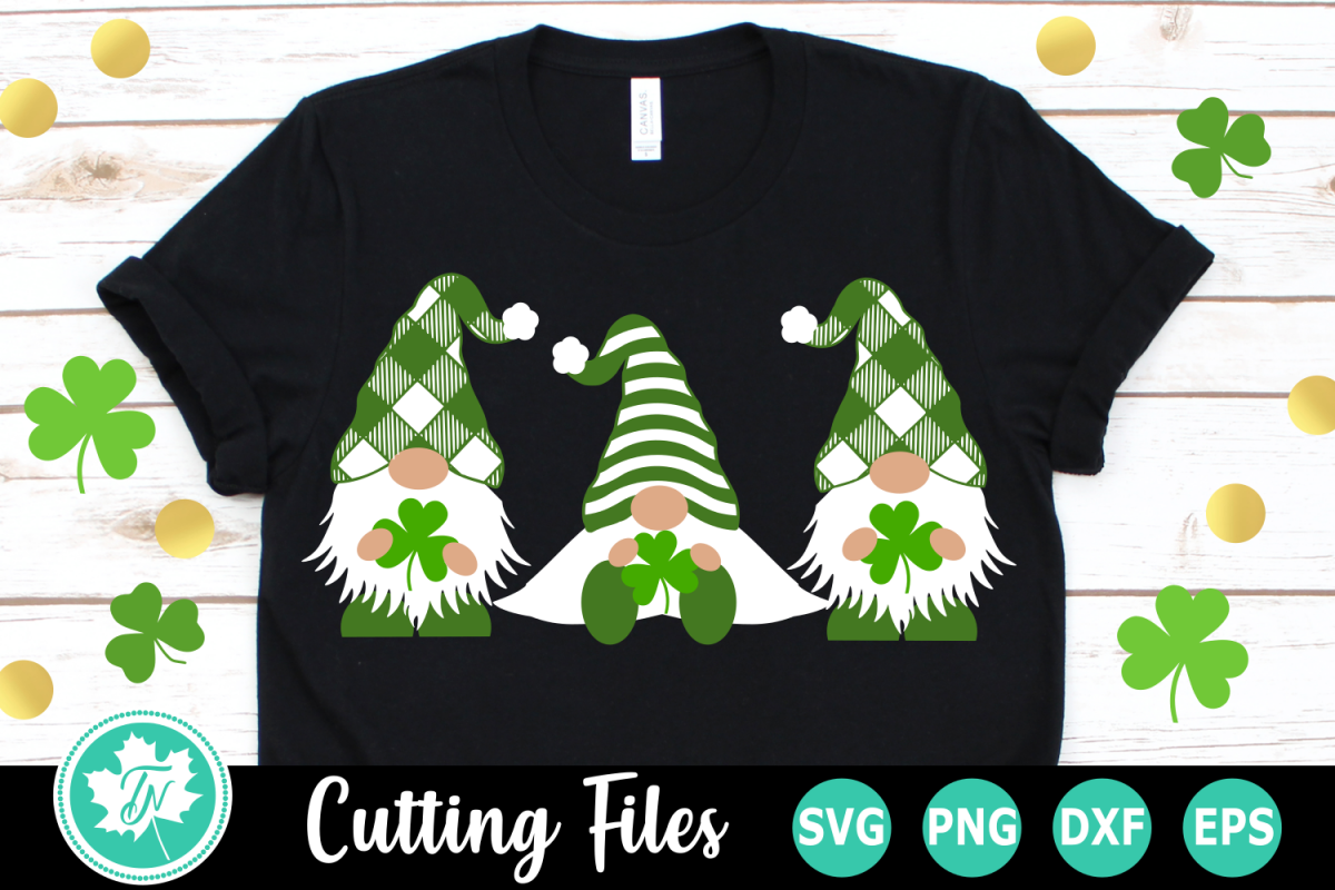 Download Gnomes With Shamrocks A St Patricks Day Svg Cut File