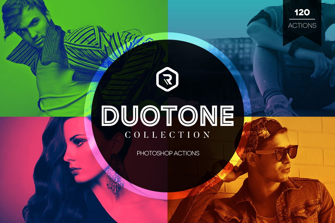 Duotone Collection Photoshop Actions example image 1