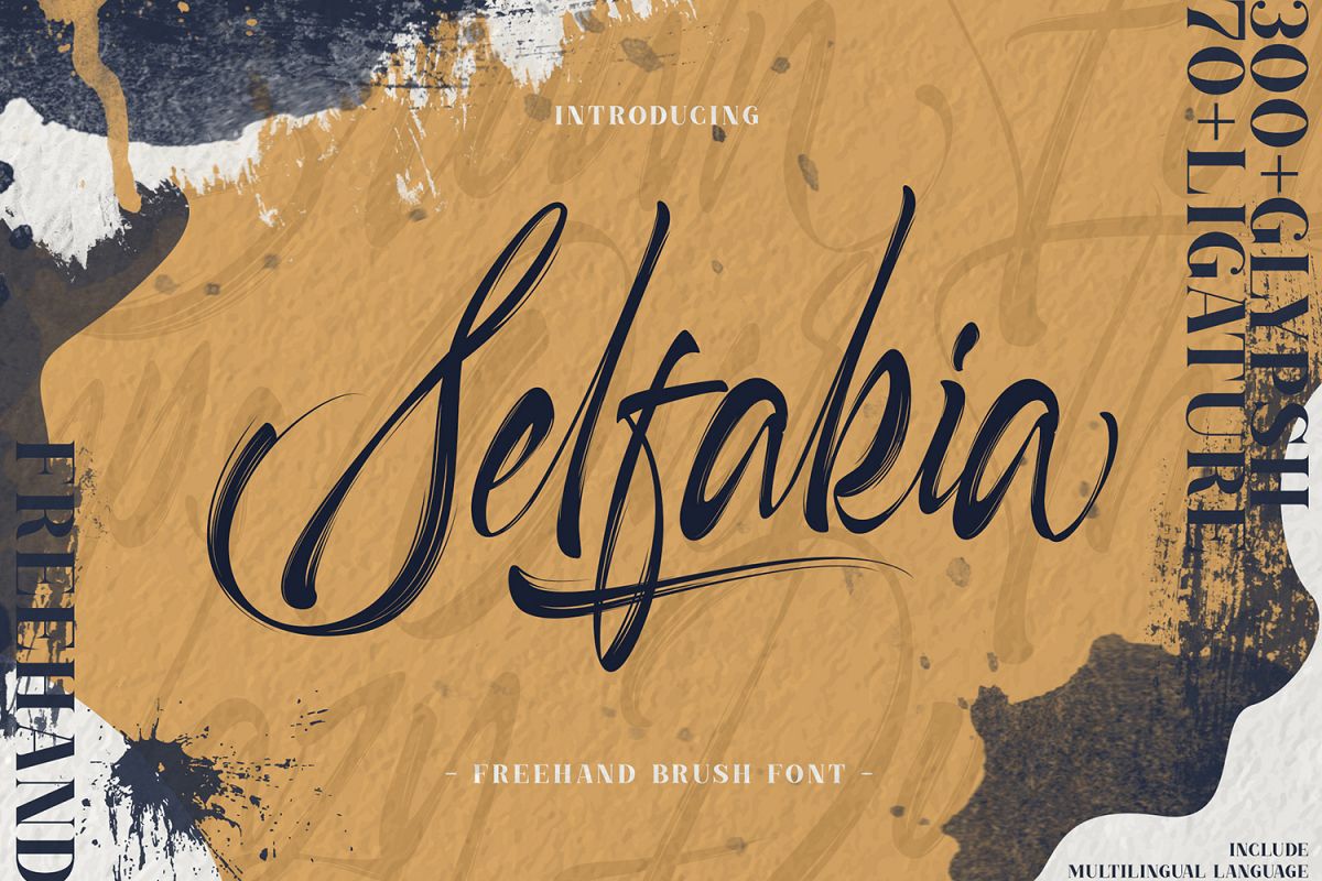 Selfakia Brush Font example image 1