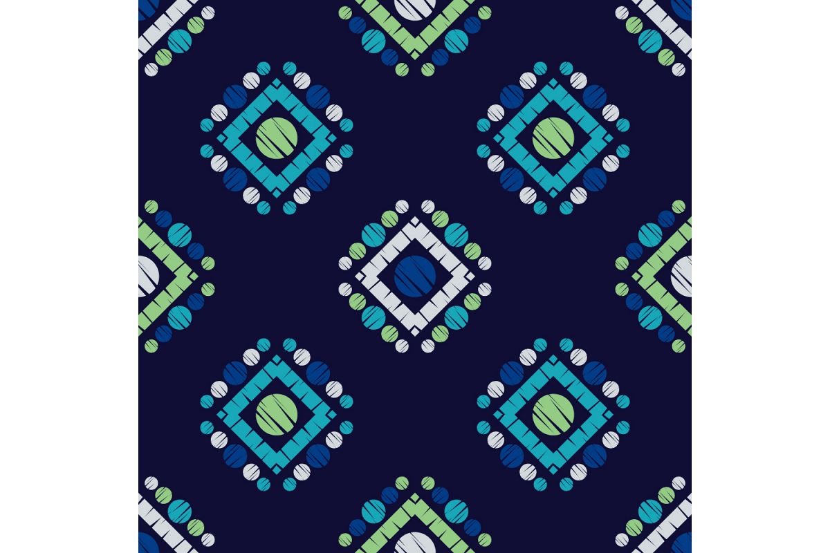 Polka dot ornament. Set of 10 seamless patterns. example image 1