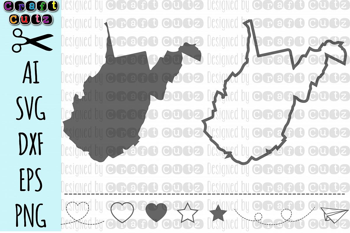 Download WEST VIRGINIA svg, State svg Files, West Virginia Vector ...