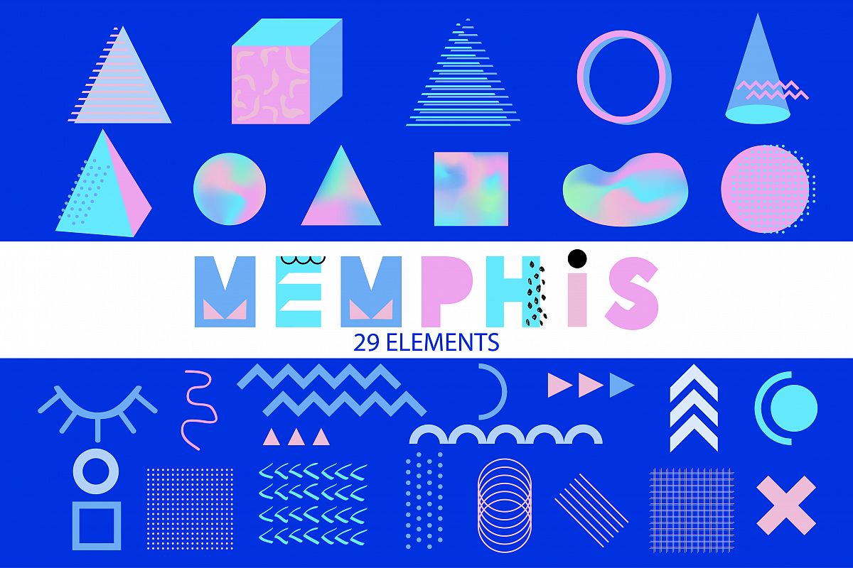 Vector Memphis Elements example image 1
