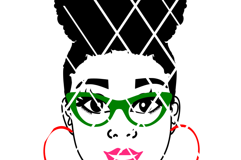 Emma SVG, Afro svg,Nubian svg,Black Woman svg,Glasses,African American