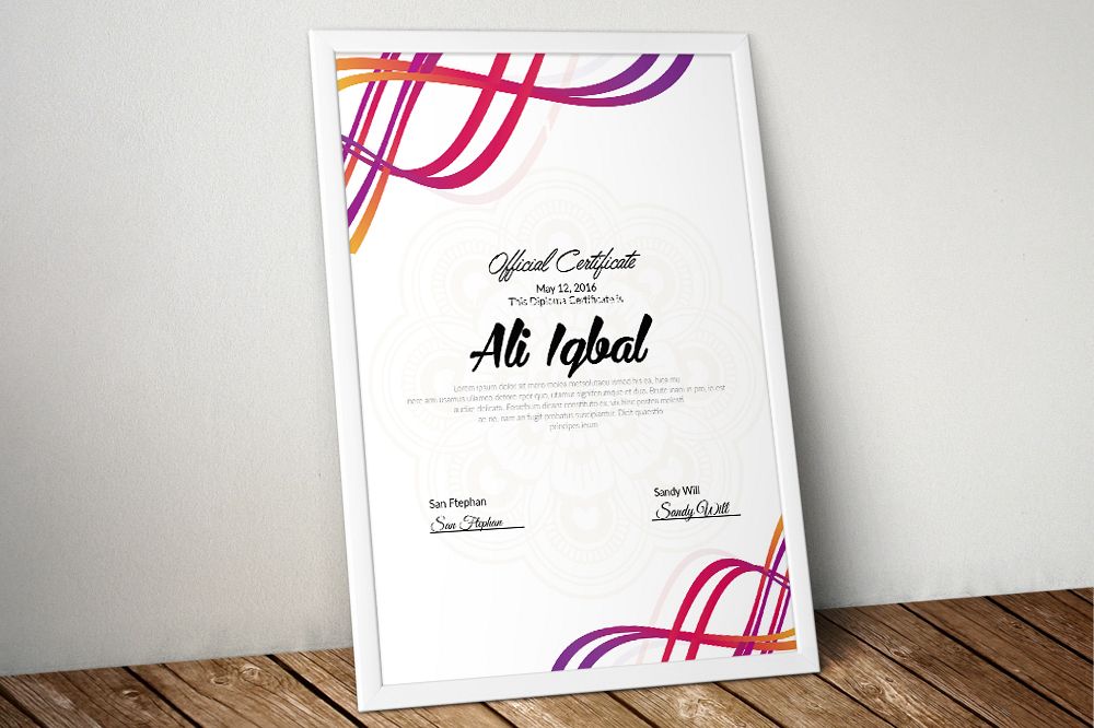 Certificate Template example image 1