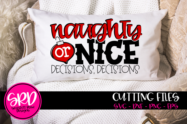 Naughty or Nice Decision Decisions - Color SVG example image 1