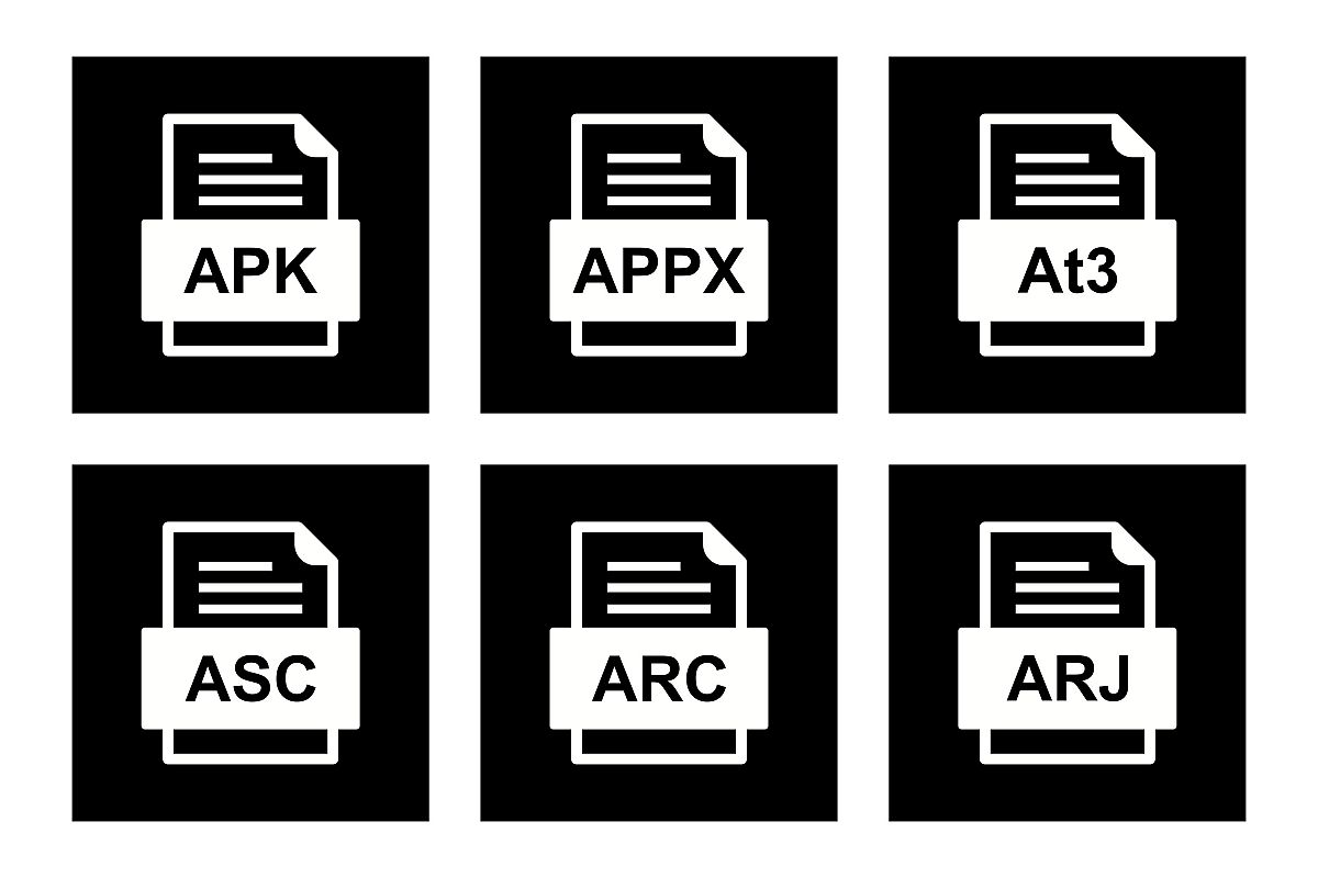 Set Of File Formats Icons example image 1