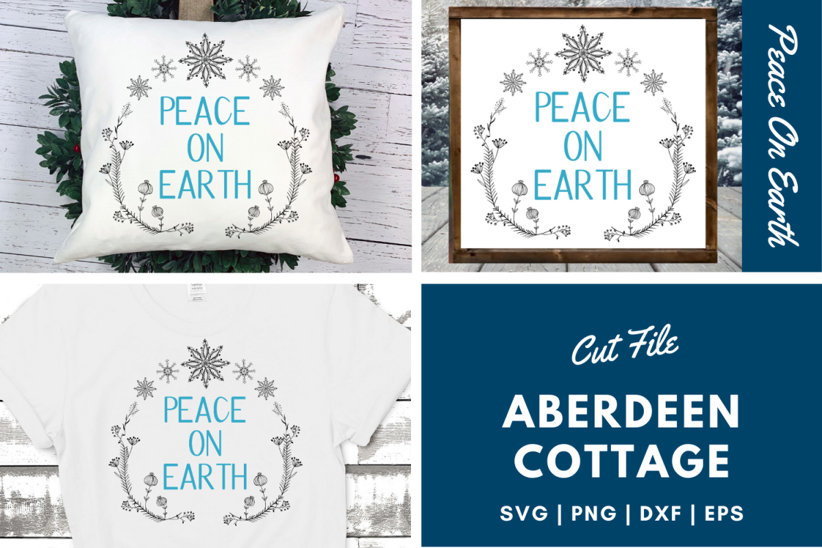 Peace On Earth 3 SVG | PNG | DXF | EPS example image 1