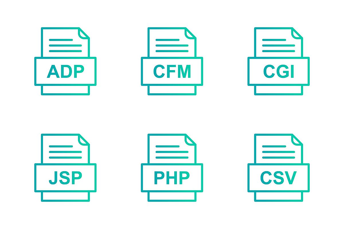 Set Of File Formats Icons example image 1
