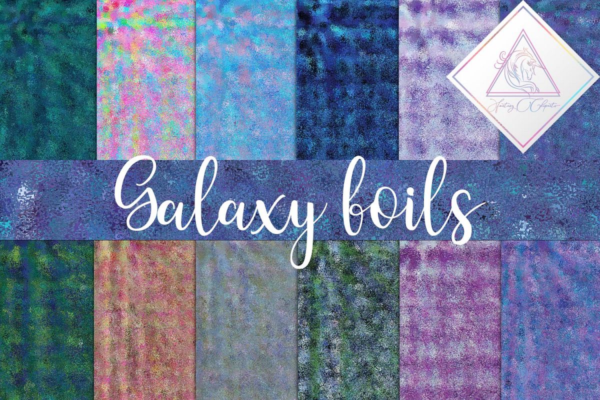 Galaxy Foils Digital Paper example image 1