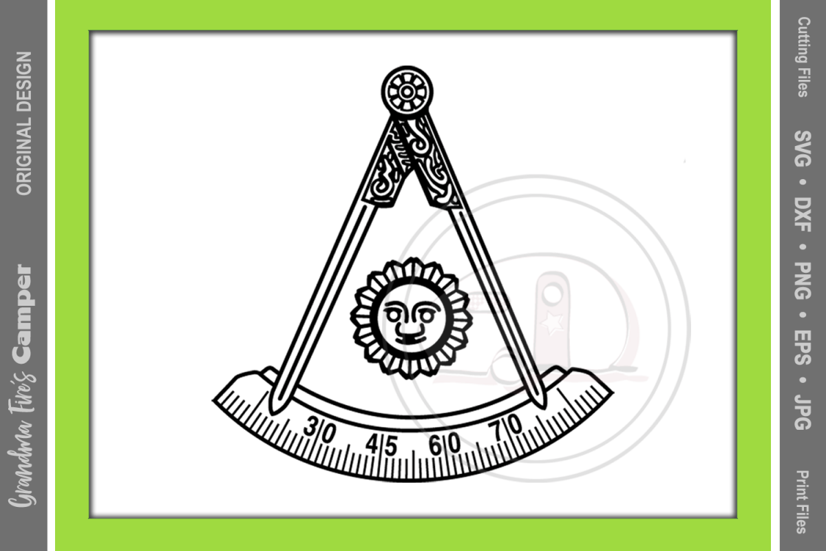 Download Masonic Past Master SVG Bundle, Five Framing Options