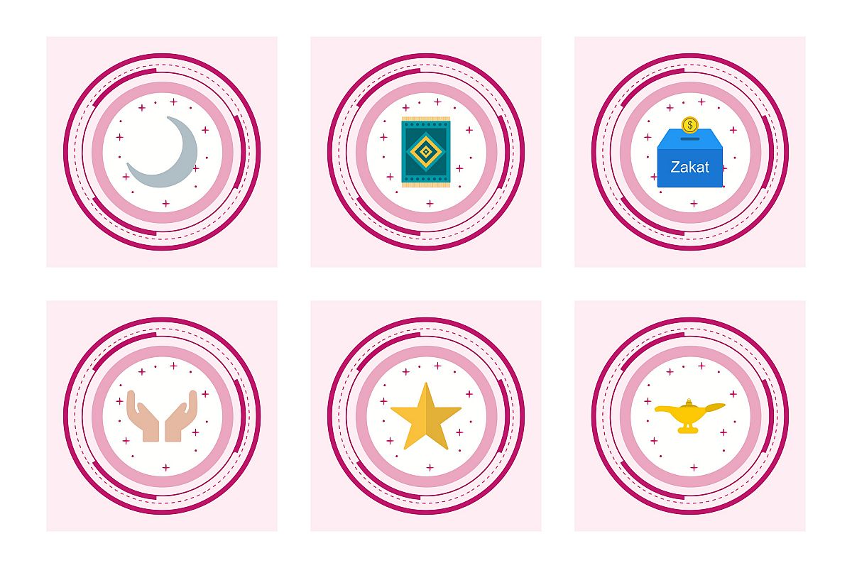 Set Of Ramadan Icons example image 1