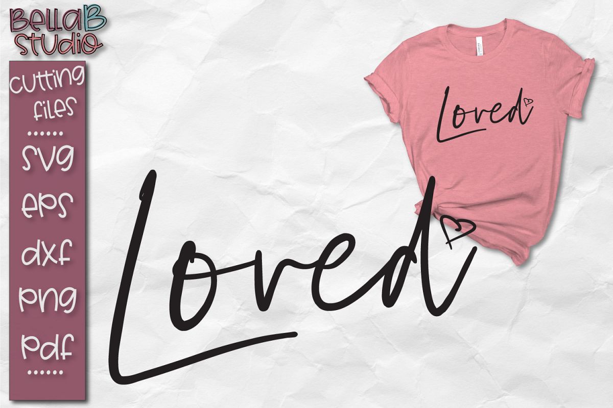 Loved SVG, Christian SVG File, John 3 16 example image 1