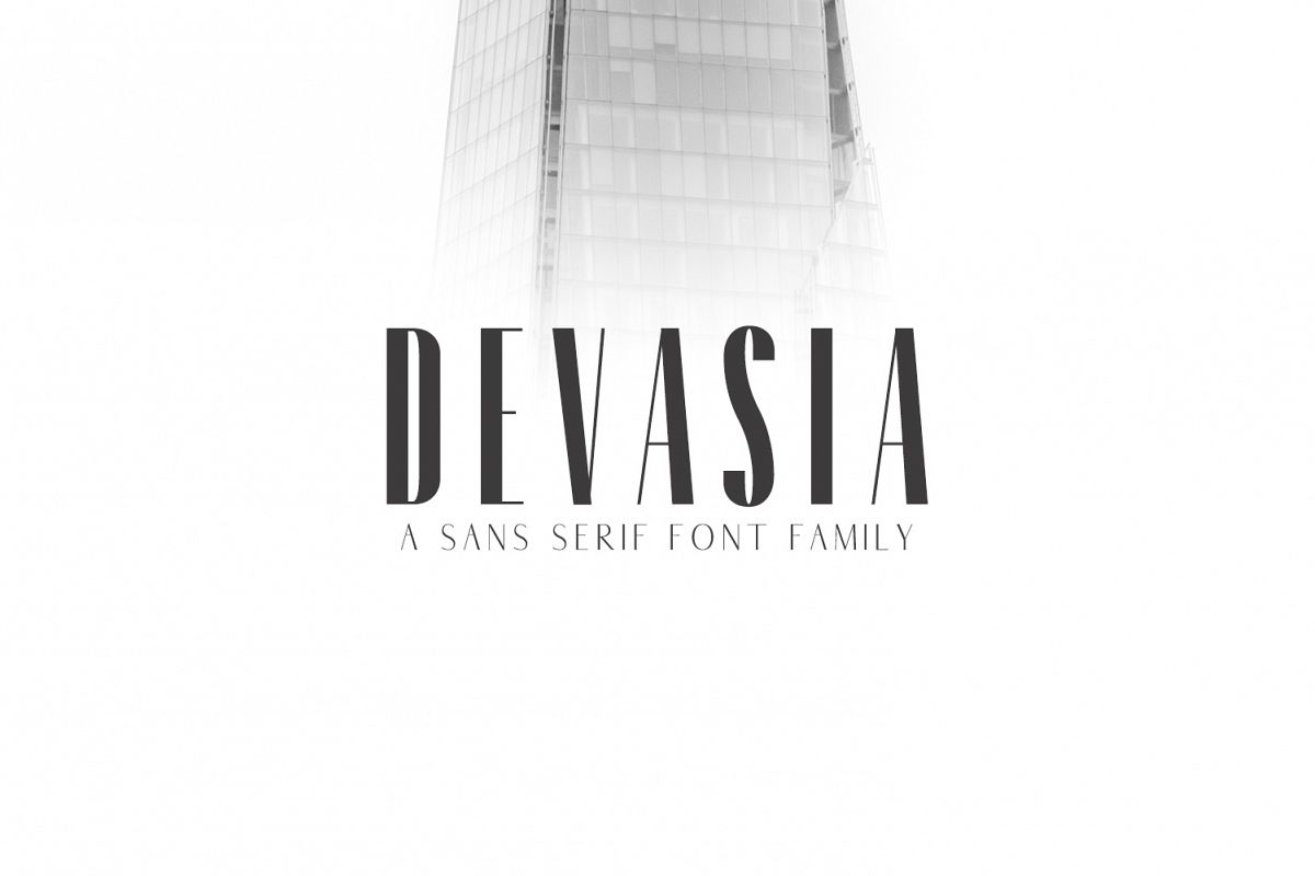 Devasia Sans Serif Font Family Pack example image 1
