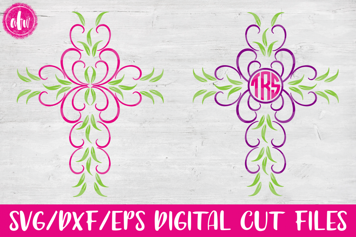 Download Vine Cross Set - SVG, DXF, EPS Cut File (14976) | SVGs | Design Bundles