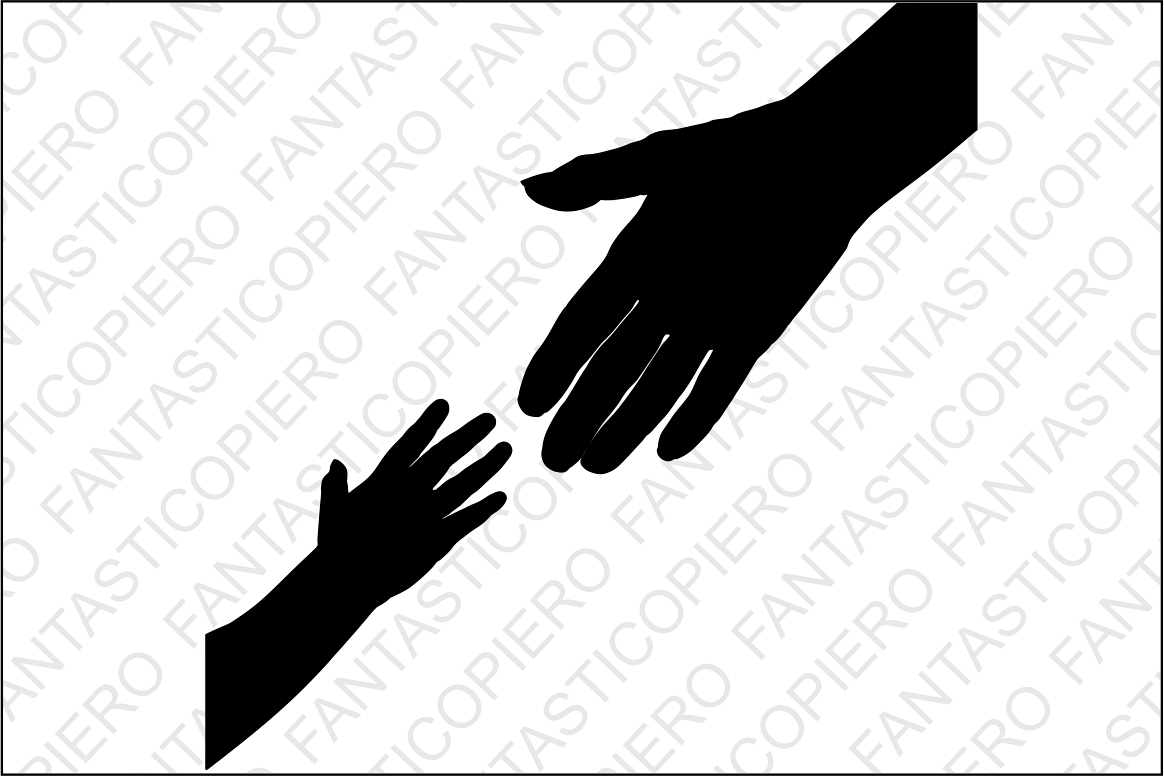 Mother and baby hands SVG files for Silhouette Cameo and Cricut. Mother