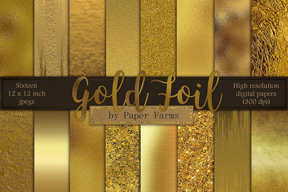Gold foil textures example image 1