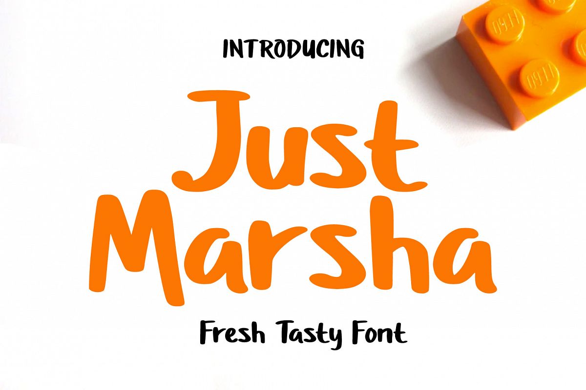 Just Marsha - Fresh Tasty Font example image 1