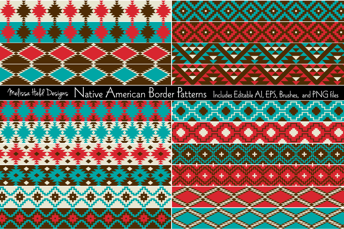 native-american-border-patterns-151950-patterns-design-bundles