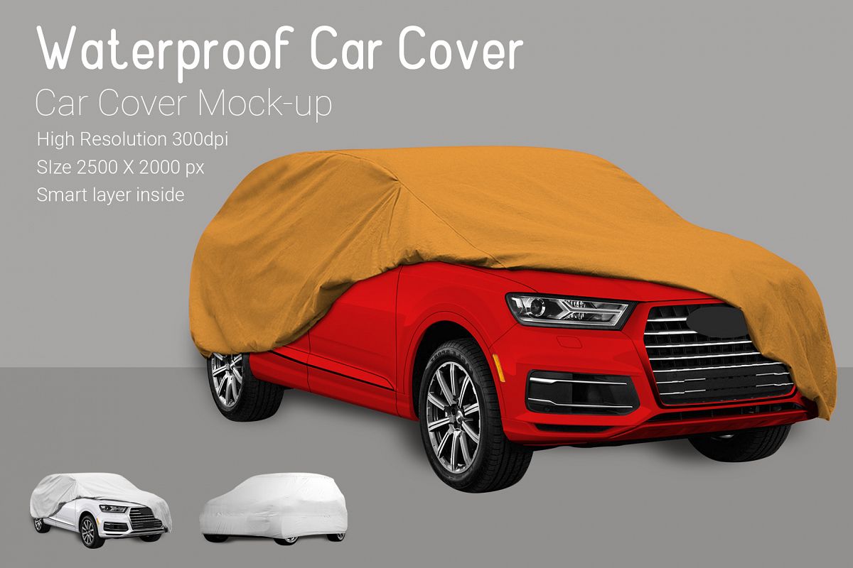 Car Cover Mock-Up example image 1